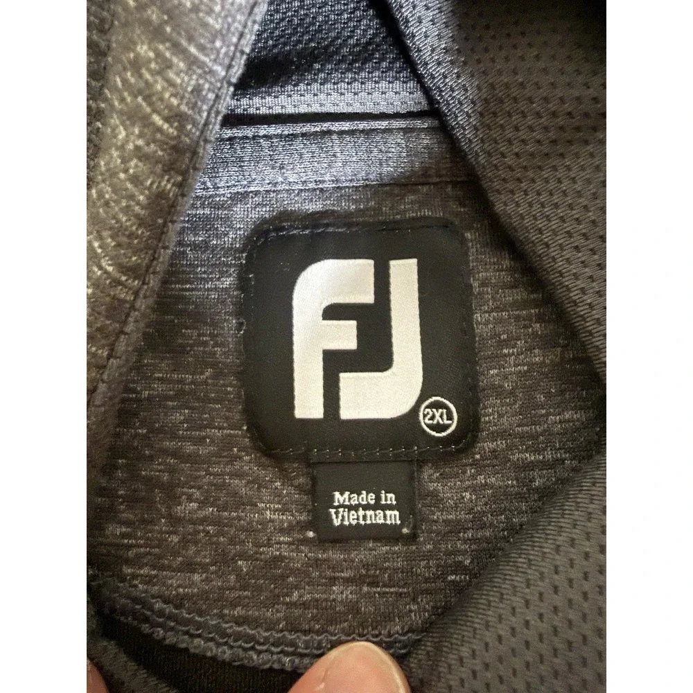 Footjoy Hoodie Adult XXL Dark Gray Pullover Drawstring Burlington 1929 Mens